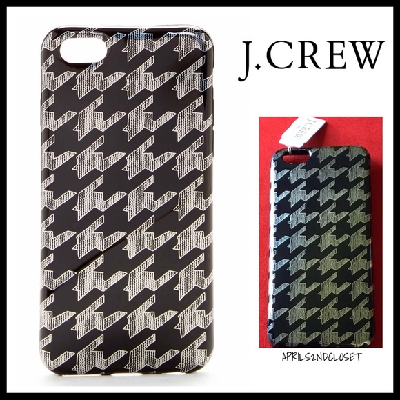 J.CREW IPHONE 6/6S CASE BLACK HOUNDSTOOTH